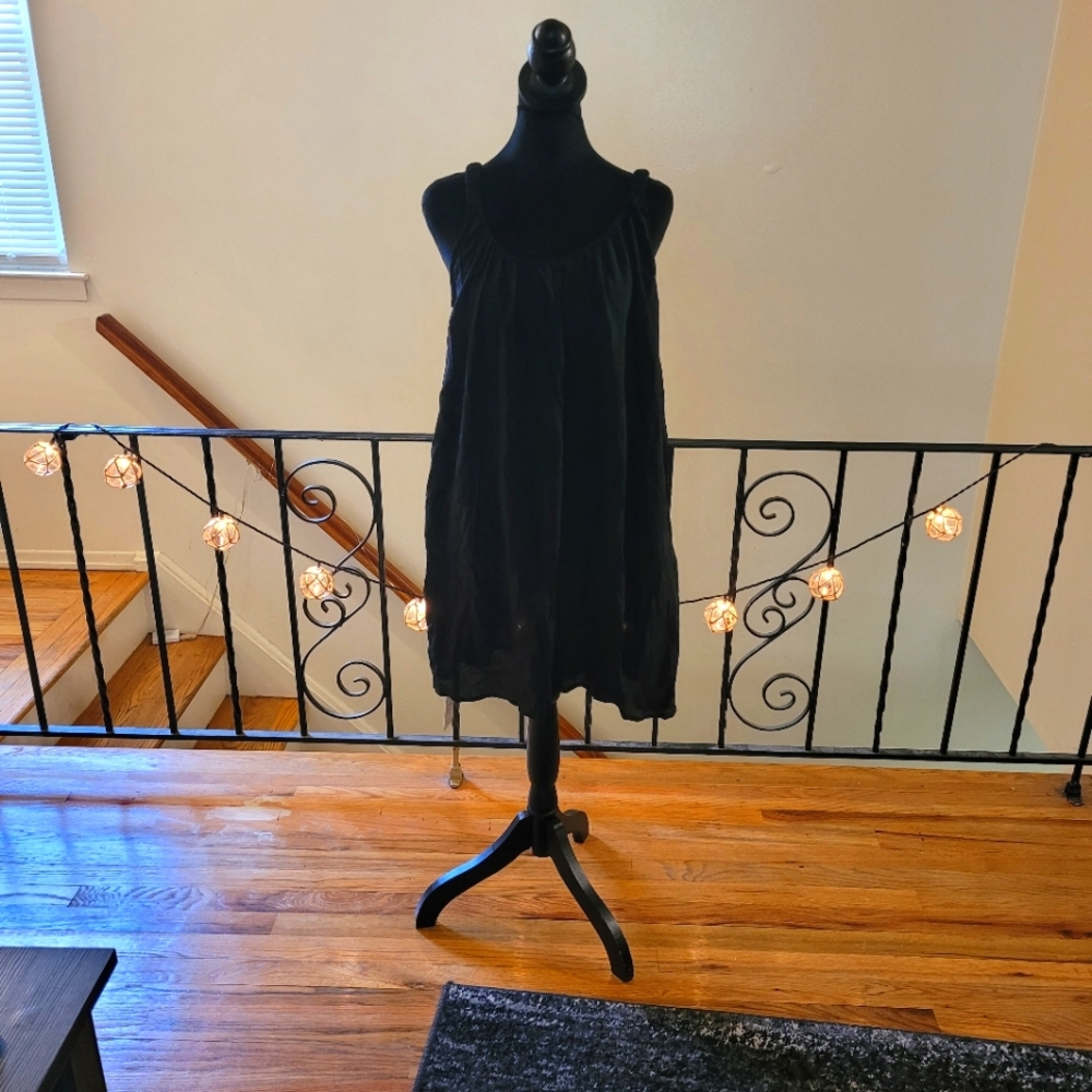 Nwt Cupshe Black Loose Scoop Neck Mini Swim Cover-Up Size Medium - Picture 9 of 15